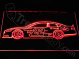 Joey Logano LED Neon Sign Electrical - Red - TheLedHeroes