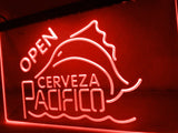 Cerveza Pacifico Open LED Neon Sign Electrical - Red - TheLedHeroes