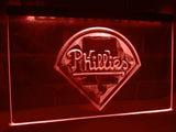 Philadelphia Phillies LED Neon Sign Electrical - Red - TheLedHeroes