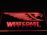 West Coast Eagles LED Neon Sign USB - Red - TheLedHeroes