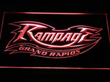 Grand Rapids Rampage LED Neon Sign Electrical - Red - TheLedHeroes