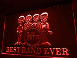 The Beatles Best Band Ever (3) LED Neon Sign Electrical - Red - TheLedHeroes