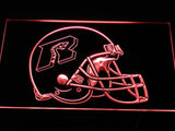 Arizona Rattlers Helmet LED Neon Sign USB - Red - TheLedHeroes