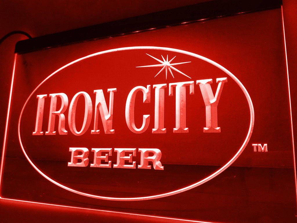 FREE Iron City Beer LED Sign - Red - TheLedHeroes