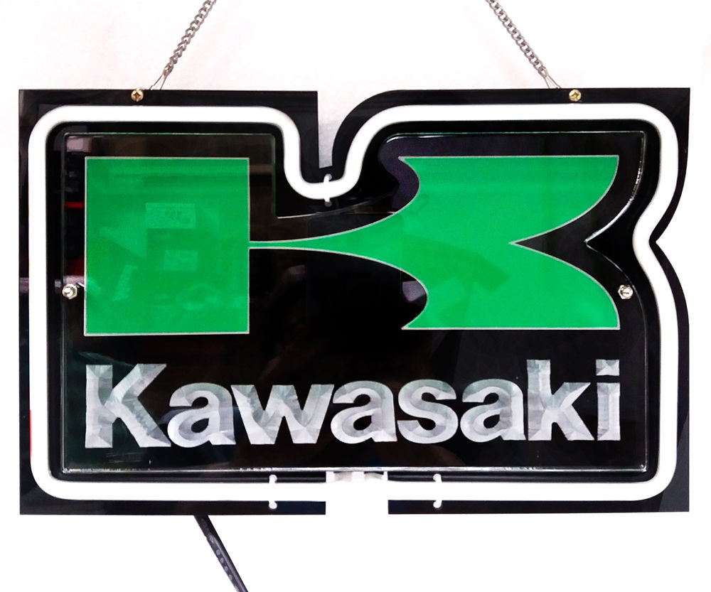 Kawasaki Neon Light Sign 11"x7" | The perfect gift for your room or cave