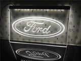 Ford LED Neon Sign USB - White - TheLedHeroes