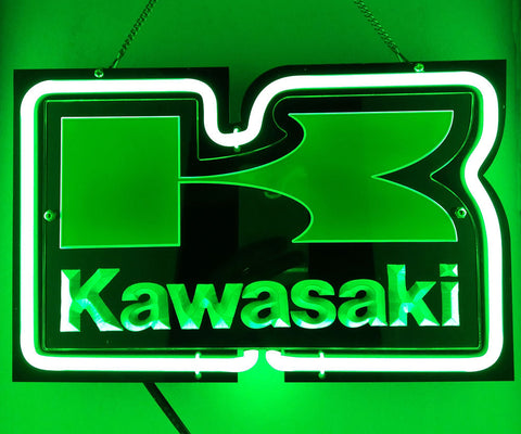 Kawasaki Neon Light Sign 11"x7" -  - TheLedHeroes