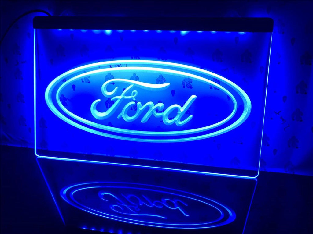 Ford LED Neon Sign USB - Blue - TheLedHeroes