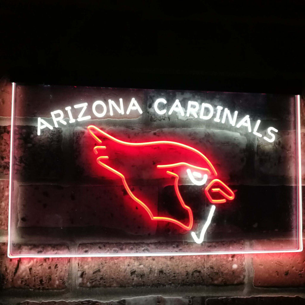 Arizona Cardinals Dual Color Led Sign - Normal Size (12x8.5in) - TheLedHeroes