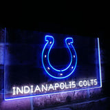 Indianapolis Colts Dual Color Led Sign - Normal Size (12x8.5in) - TheLedHeroes