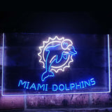 Miami Dolphins Dual Color Led Sign -  - TheLedHeroes