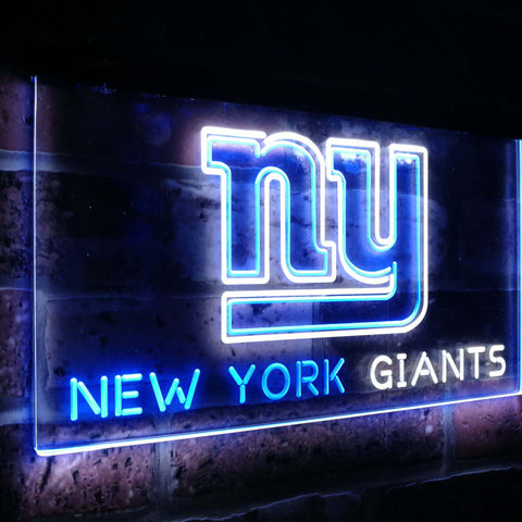 New York Giants Dual Color Led Sign - Normal Size (12x8.5in) - TheLedHeroes