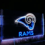 Los Angeles Rams Dual Color Led Sign - Big Size (16x12in) - TheLedHeroes