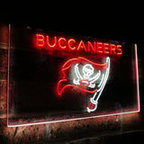 Tampa Bay Buccaneers Dual Color Led Sign - Big Size (16x12in) - TheLedHeroes