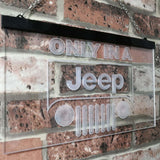 Only in a Jeep 2 Dual Color Led Sign -  - TheLedHeroes