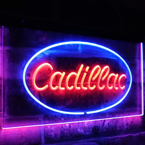 Cadillac Dual Color Led Sign - Normal Size (12x8.5in) - TheLedHeroes