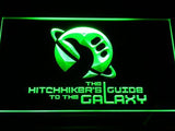 The Hitchhiker's Guide To The Galaxy (2) LED Neon Sign USB - Green - TheLedHeroes