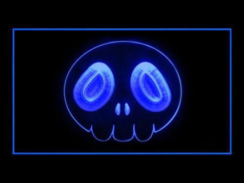 the World God Only Knows Skull LED Neon Sign Electrical - Blue - TheLedHeroes