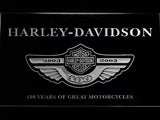 Harley Davidson 100 Years LED Neon Sign Electrical - White - TheLedHeroes