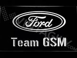 Ford Team GSM LED Neon Sign USB - White - TheLedHeroes