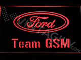 Ford Team GSM LED Neon Sign USB - Red - TheLedHeroes