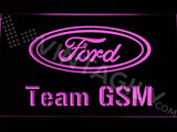 Ford Team GSM LED Neon Sign USB - Purple - TheLedHeroes