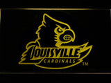 Louisville Cardinals LED Neon Sign USB - Yellow - TheLedHeroes