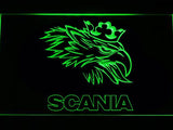 Scania 2 LED Neon Sign Electrical - Green - TheLedHeroes