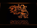 Scania 2 LED Neon Sign Electrical - Orange - TheLedHeroes