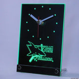 San Jose Sharks Desk LED Clock - Green - TheLedHeroes
