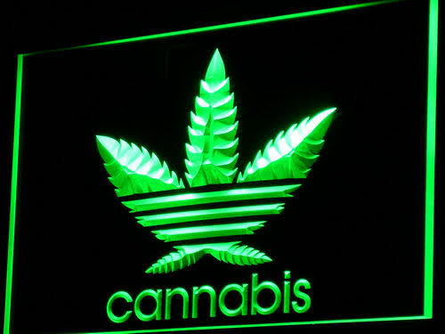 Cannabis Weed High Life NEON LED Sign - Green - TheLedHeroes