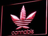 FREE Cannabis Weed High Life NEON LED Sign - Red - TheLedHeroes