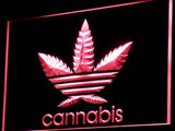 Cannabis Weed High Life NEON LED Neon Sign Electrical - Red - TheLedHeroes