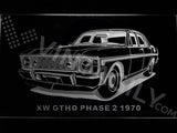 Ford XW GTHO Phase 2 1970 LED Neon Sign USB - White - TheLedHeroes
