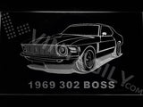 FREE Ford 302 Boss 1969 LED Sign - White - TheLedHeroes