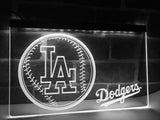 Los Angeles Dodgers (2) LED Neon Sign USB - White - TheLedHeroes