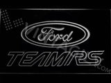 Ford Team RS LED Neon Sign USB - White - TheLedHeroes