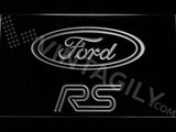 Ford RS LED Neon Sign USB - White - TheLedHeroes