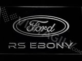 FREE Ford RS Ebony LED Sign - White - TheLedHeroes
