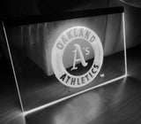 Oakland Athletics LED Neon Sign USB - White - TheLedHeroes