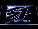Elliott Sadler 2 LED Sign - White - TheLedHeroes