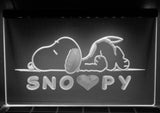 FREE Snoopy Peanuts LED Sign - White - TheLedHeroes