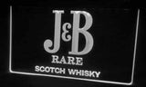 J&B Rare Scotch Whisky LED Neon Sign USB - White - TheLedHeroes