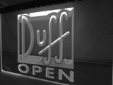 Duff Open LED Neon Sign USB - White - TheLedHeroes