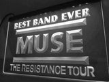 FREE Muse Best Band Ever LED Sign - White - TheLedHeroes