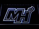 Miami Heat 2 LED Neon Sign USB - White - TheLedHeroes