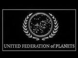 FREE Star Trek United Federation of Planets LED Sign - White - TheLedHeroes