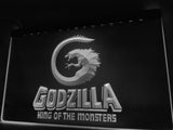 Godzilla King of the Monsters LED Neon Sign USB - White - TheLedHeroes