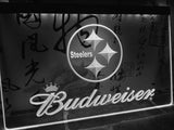 FREE Pittsburgh Steelers Budweiser LED Sign - White - TheLedHeroes