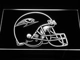 Los Angeles Avengers Helmet LED Neon Sign USB - White - TheLedHeroes